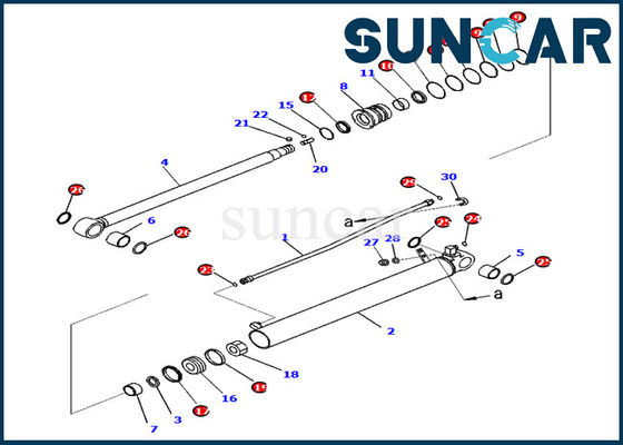 Beli 721-98-00680 7219800680 Arm Sealing Kit PC78US-10 Excavator Komatsu Cylinder Repair Seal Kit online manufacture