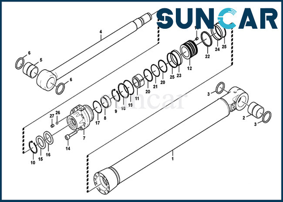 Beli VOE14612140 14612140 Kit Penyegelan Bucket EC700B EC750D SUNCARVO.L.VO Kit Segel Perbaikan Silinder Hidrolik online manufacture