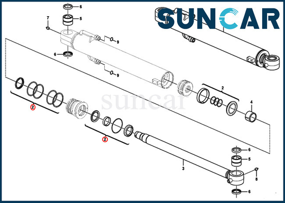 Beli Kit Seal Boom VOE15016598 VOE 15016598 EC35C ECR48C SUNCARVO.L.VO Kit Penggantian Silinder Hidrolik online manufacture