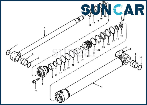 Beli VOE14502215 VOE 14502215 Boom Perbaikan Seal Kit Silinder Hidrolik Cocok Untuk Model SUNCARVO.L.VO EC140 online manufacture