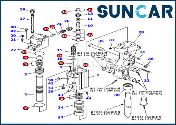 Beli BK301Z-SK1 Arm Hydraulic Breaker Seal Kit Untuk Komatsu Excavator PC30R-8 online manufacture