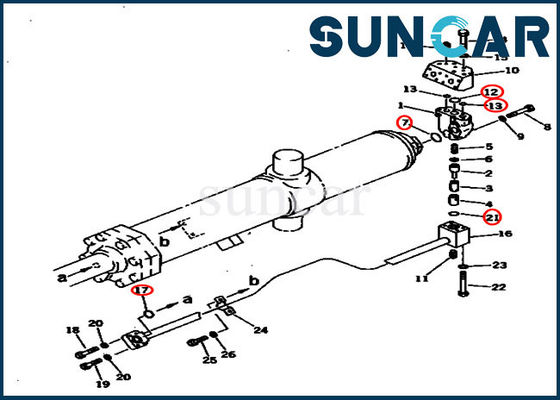 Beli 707-98-75420 7079875420 Bulldozer Lift Seal Kit Kit Perbaikan Segel Silinder Komatsu online manufacture