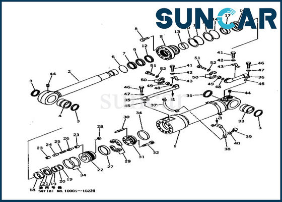 Beli 707-99-56310 Kit Segel Silinder Bawah PC1000-1 Komatsu Kit Perbaikan Segel Oli Mesin Berat online manufacture