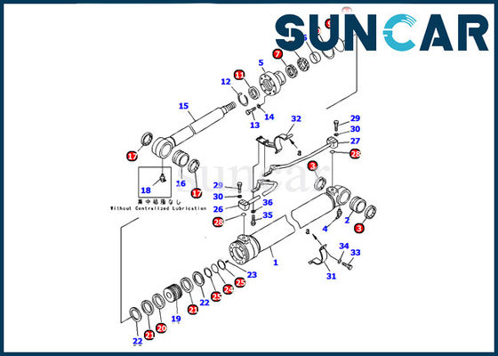 Beli Komatsu 707-99-37300 Kit Segel Silinder Boom Cocok untuk Mesin Excavator PC130-7 Kit Layanan Suku Cadang Dalam online manufacture