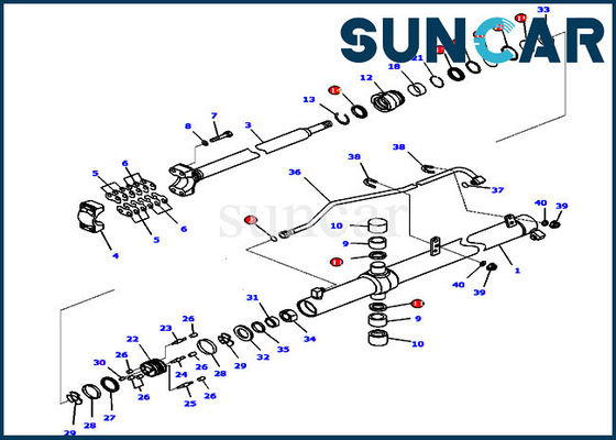 Beli 707-99-27310 Hidrolik Komatsu Oil Seal Kit Crawler Dozer Seal Cocok untuk Silinder 60 Mm Batang 85 Mm Bore online manufacture