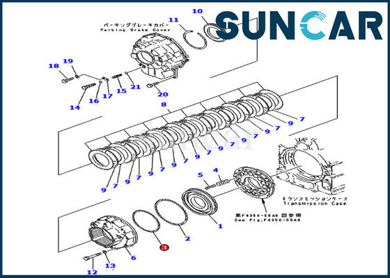 Beli 714-07-18590 Cincin Segel Transmisi WA450-3 WA470-3 Penyegelan Mesin Pemuat Komatsu online manufacture
