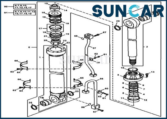 Beli JOHN DEERE Seal Kit AT302758 Dipper Stick Arm Cylinder Untuk Mesin Konstruksi online manufacture