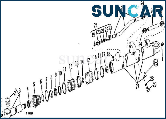 Beli AR105442 Kit Segel Silinder Boom Segel Hidrolik Cocok untuk 690 Excavator John Deere online manufacture