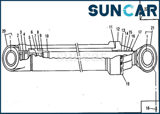 Beli Kit Segel Perbaikan Silinder Lengan Hidrolik AH144595 Cocok untuk Model John Deere 690ELC online manufacture