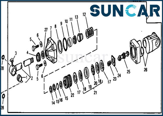 Beli RE21201 Kit Penyegelan Silinder Boom Pengganti Cocok untuk 890 990 JOHN DEERE Equipment online manufacture