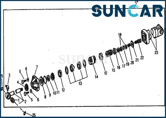 Beli Kit Penyegelan Silinder Boom AR105637 Kit Perbaikan Segel Deere Untuk Excavator 890A online manufacture