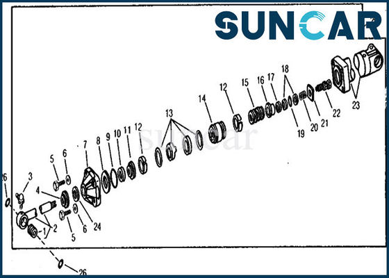 Beli RE21210 Hidrolik Penggantian Kit Segel Silinder Boom 890A John Deere Perbaikan Segel Minyak online manufacture