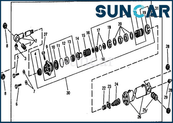 Beli Kit Segel Bucket RE11587 Kit Perbaikan Segel Silinder Untuk Excavator 990 JOHN DEERE online manufacture