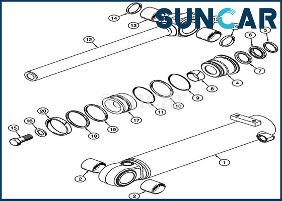 Beli Kit Perbaikan Seal Loader 360982A1 Kit Penggantian Silinder Bucket Untuk KASUS 521D 621D 621F online manufacture