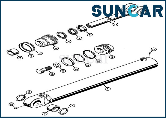 Beli Ketahanan Aus 1543279C1 Kit Segel Silinder Bucket Kit KASUS Cocok untuk Wheel Loader 721B 621B online manufacture