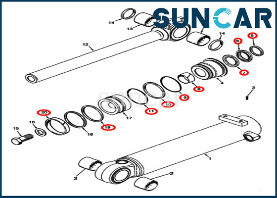Beli 87495411 Bucket Tilt Perbaikan Seal Kit Untuk 721E 721F 721G Loader Case Layanan Penggantian Cylinder Kit online manufacture