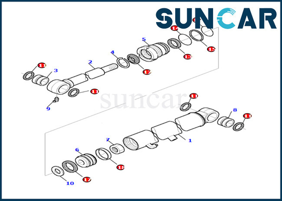 Beli Kit Penyegel Silinder Bucket 878000523 Komatsu Untuk PC27R-8 Berkualitas Tinggi Dan Terlaris online manufacture
