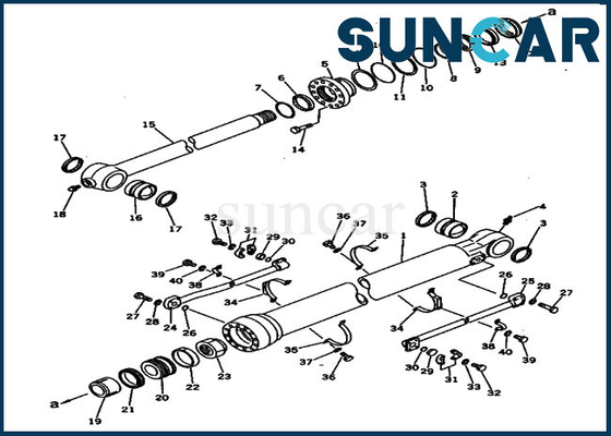 Beli 207-63-72100 2076372100 Kit Servis Bucket Seal Kit Untuk PC300-3 PC300LC-3 Cylinder Assy Komatsu online manufacture