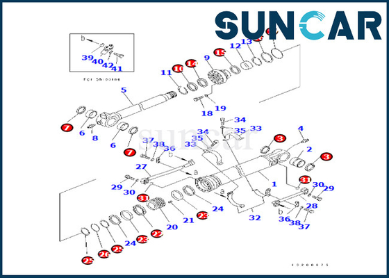 Beli 707-99-59750 7079959750 Kit Layanan Silinder Bucket Komatsu Untuk PC350LC/NLC-8 PC360LC/NLC-10 online manufacture