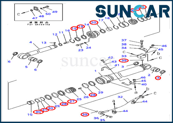 Beli Kit Perbaikan Segel Silinder Lengan 707-99-69740 Cocok untuk Komatsu PC400-7 Kit Segel Minyak Hidrolik Excavator online manufacture