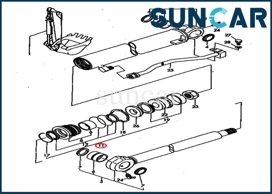 Beli YM172164-72360 YM17216472360 Ember Silinder Seal Kit Cocok untuk Komatsu PC40FR-1 Model Sealing Kit online manufacture