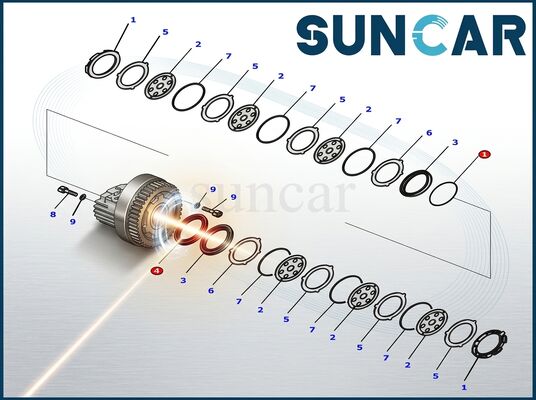 8J6069+5J8375+8J6070 Piston Rod Seal Kit For C.A.T.