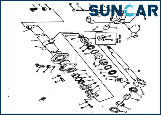 Kit Segel Oli Hidraulik Silinder KOMATSU D20A-2 101-61-05010