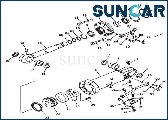 707-99-74410 Ripper Seal Kits Lift Cylinder Repair Kit Untuk D375A-2 Komatsu Bulldozer