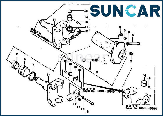 154-61-05012 Kit Penyegelan Komatsu ISO9001 D80A-12 D80P-12 Kit Perbaikan Silinder Hidrolik