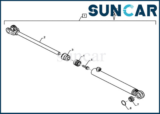 521F Model Case Parts 8604864 Silinder Kemudi Penggantian Kit Segel Oli Kit Layanan Pemuat