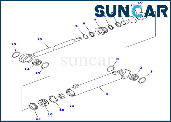 Sealing Kit 707-99-26940 7079926940 Pipa Looper Cylinder Seal Repair Kit Untuk KOMATSU PC400LC-6Z